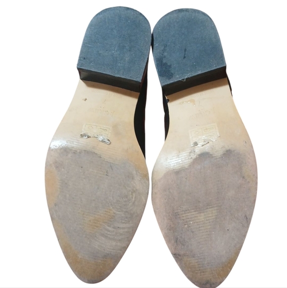 J. Crew Black Leather Ankle Boot Women's Black Chelsea Boots size 7 - Picture 6 of 10